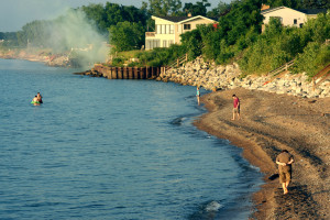 Beach erosion